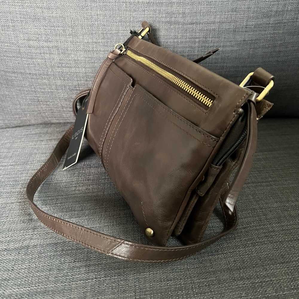 NWT LODIS KENDAL CROSSBODY BAG PURSE LEATHER - Picture 2 of 13
